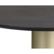 Monaco 23.5 X 15.75 inch Gold / Grey Marble / Charcoal Grey Coffee Table